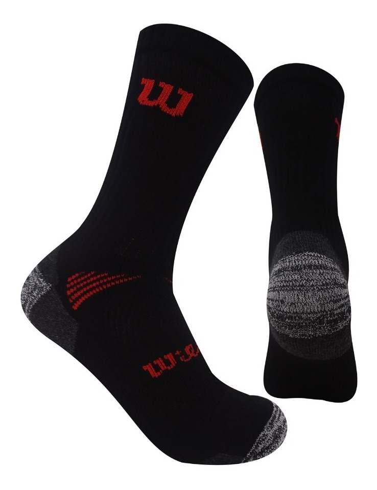 Calcetin largo Deportivo Wilson Talla Única Negro x3