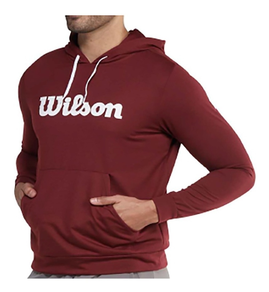 [WT05764] Buzo Con Capota Wilson French Terry  05757 Vino (L)