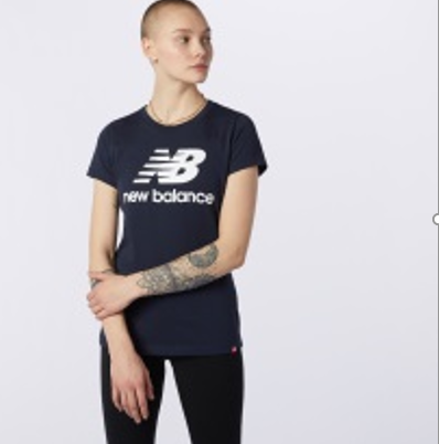 Camiseta de mujer New Balance Essentials Azul (bulto x 8 und)