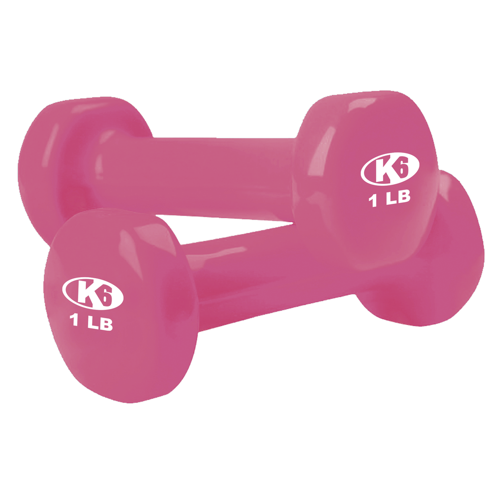 Par de mancuernas de vinil k6 1lb