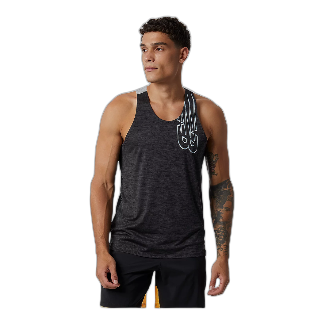 Camiseta de hombre New Balance Printed Fast Gris