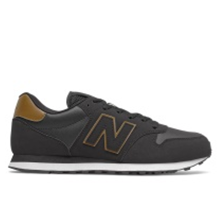 Zapato de hombre New Balance 500 Negro/Naranja (bulto x 12 pares)