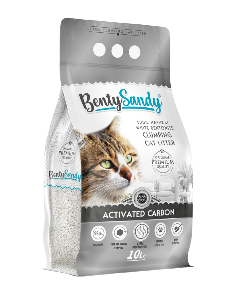 Arena para Gatos Bentysandy Ultra absorbente y Ultra aglomerante 100% Bentonita 10L/ 8.7Kg