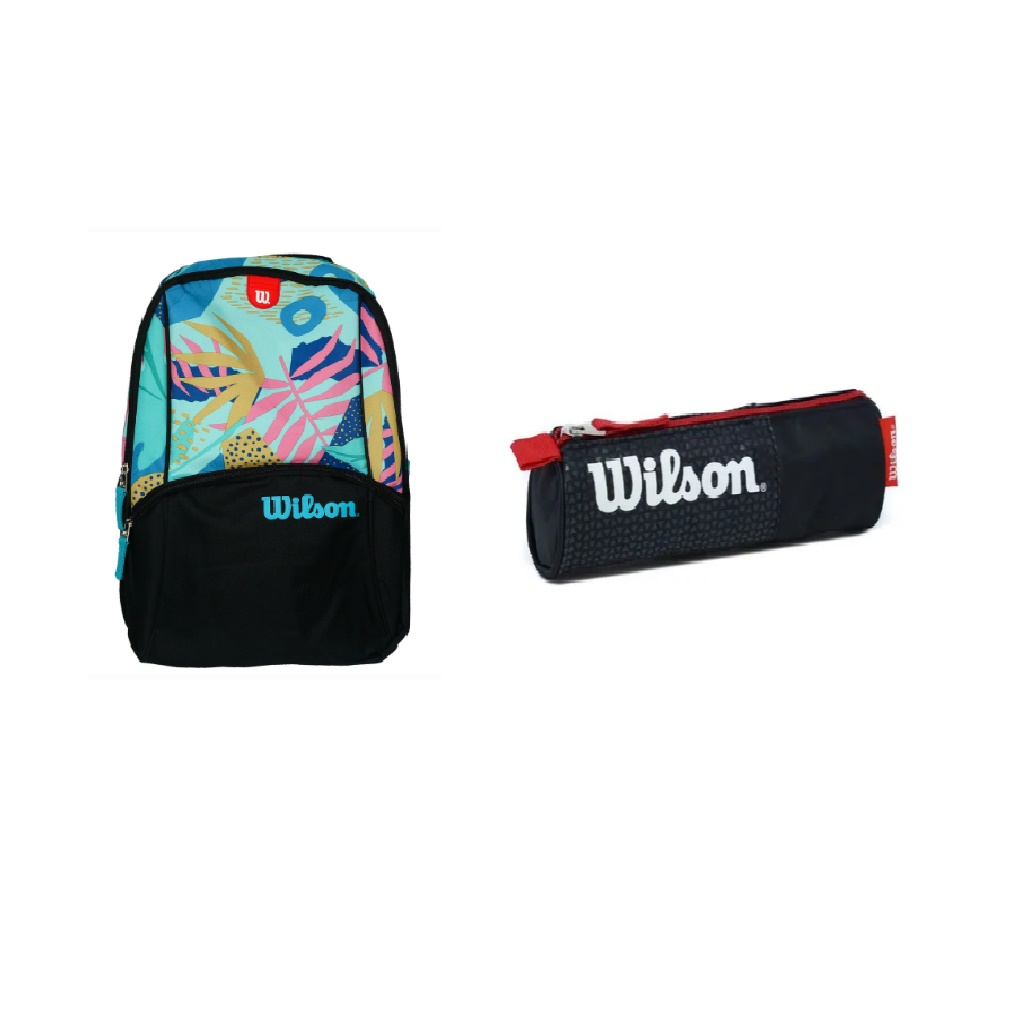 Combo Wilson te Acompaña a donde Vayas Dama  Bolso Morral Wilson Amazona 18" 27 LT + Cartuchera Escolar Wilson Field