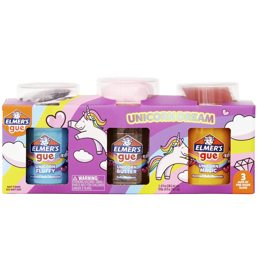 Kit Glue Elmer's Unicornio 236 ml Cx3
