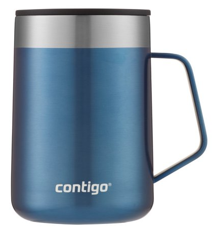 [2144598] Vaso Térmico Contigo Streeterville de Acero Inoxidable Con Tapa y Asa 14oz/398ml (AZUL)