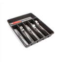 Organizador de cubiertos Antideslizante Rubbermaid Negro