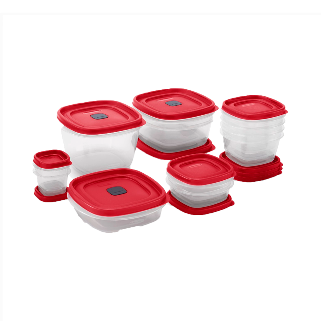Set de Envases 24 Piezas De Varios Tamaños Easy Find Rubbermaid