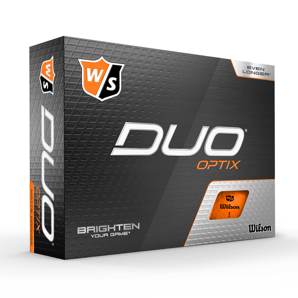 [WGWP50300] Caja de 12 Pelotas de Golf Wilson Duo Optix  (ANARANJADO)