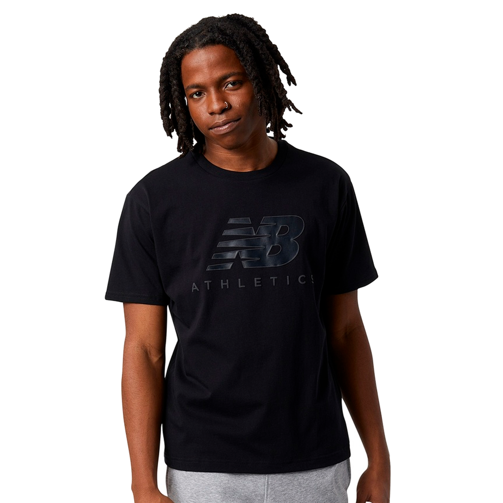 Camiseta de Hombre New Balance Athletics Graphic Logo Negra