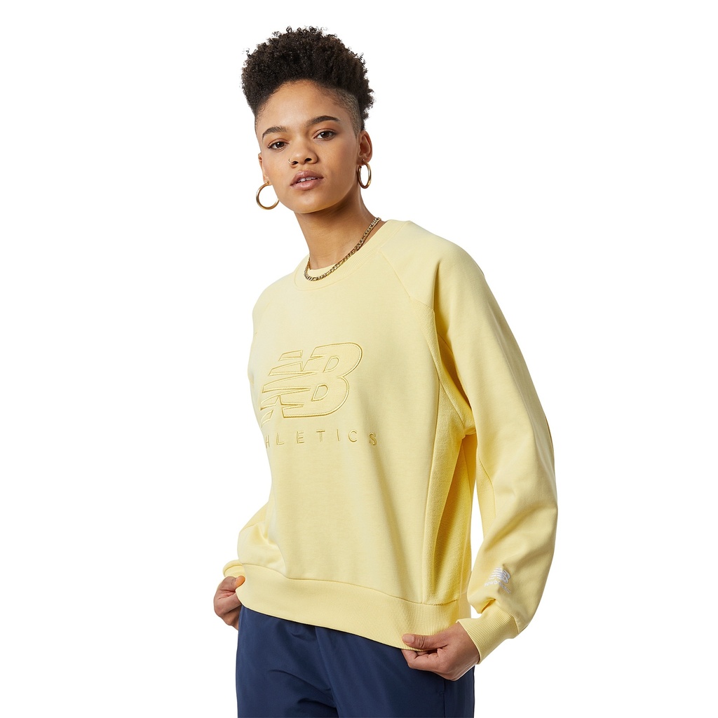 Sueter de Mujer New Balance Athletics Crew Amarillo