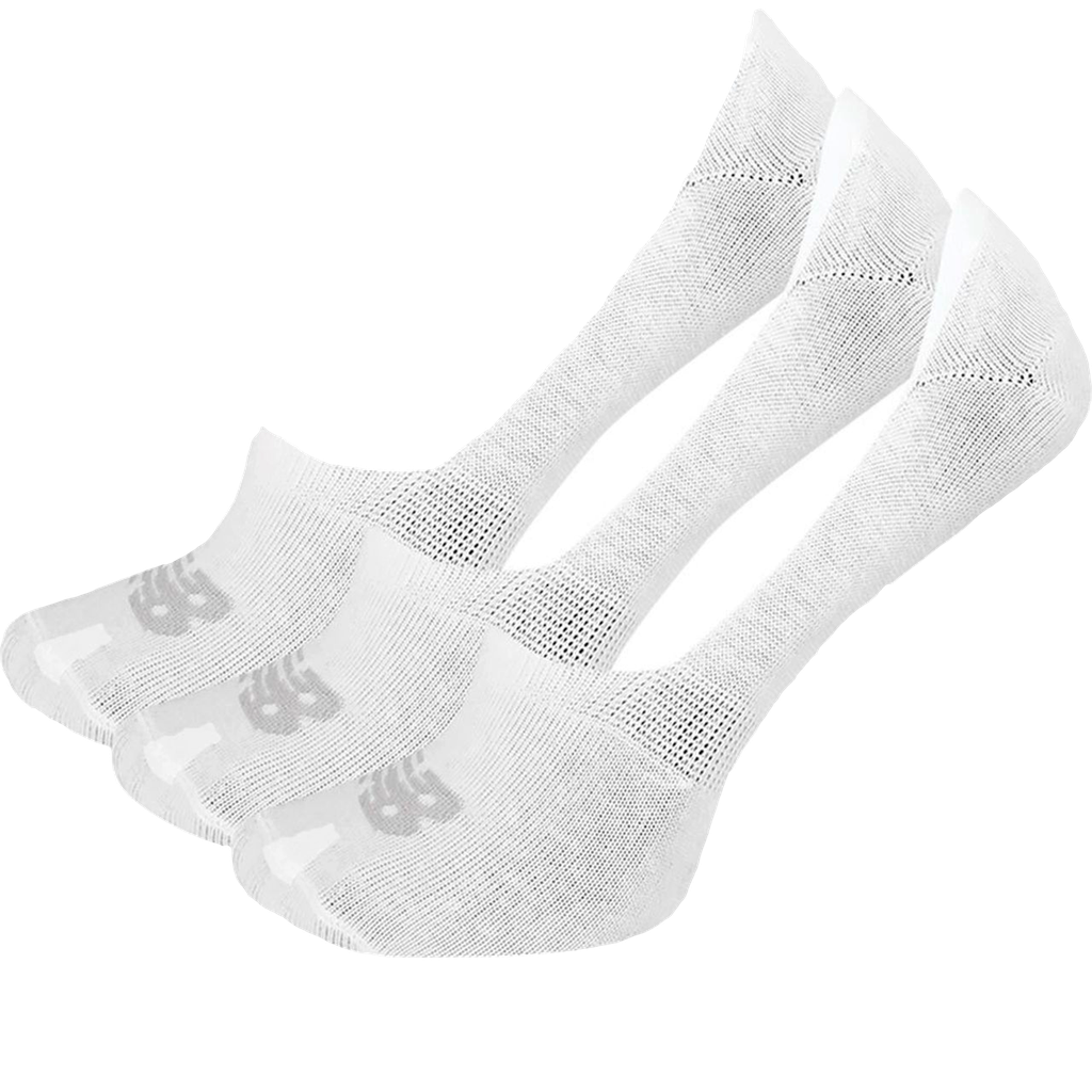 Medias Cortas New Balance Performance Cotton Unseen Liner 3 Pack Blanco
