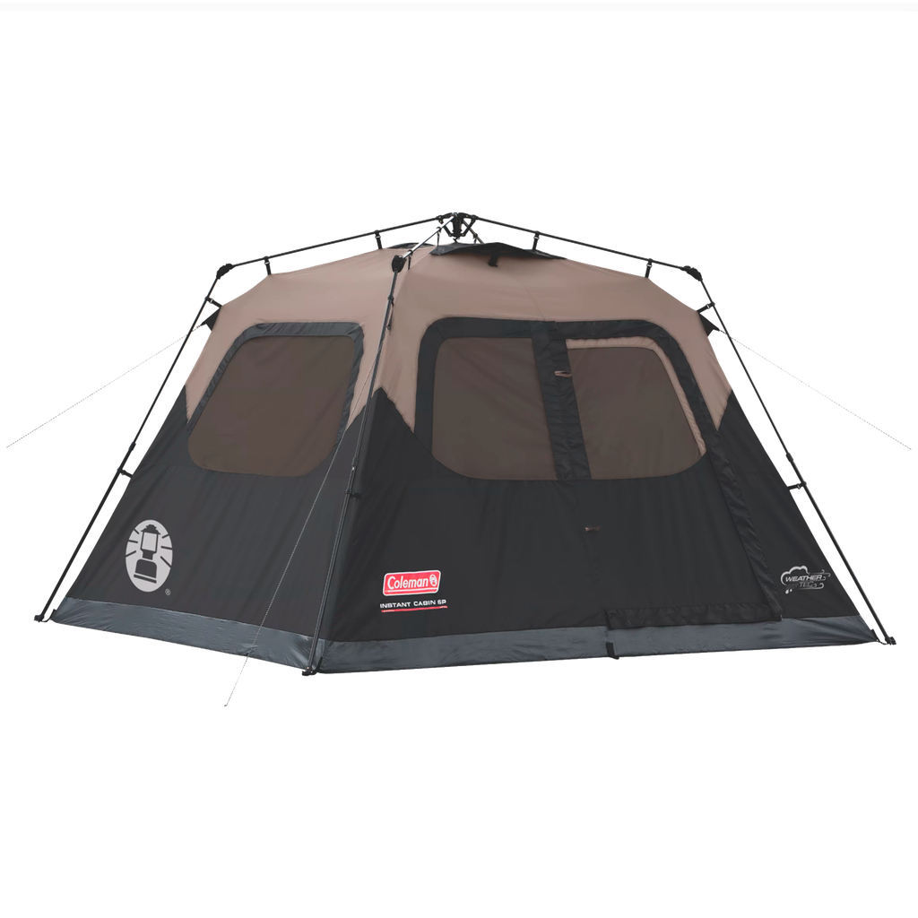 Carpa instantánea Coleman para 6 personas Negro/Beige