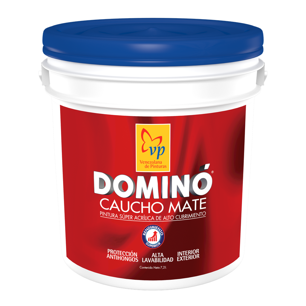 Pintura Caucho Mate VP Dominó Plástico Cuñete de 4 Galones Tipo B