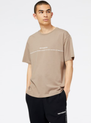 Camiseta manga corta New Balance Essentials Graphic Beige (8 unidades)
