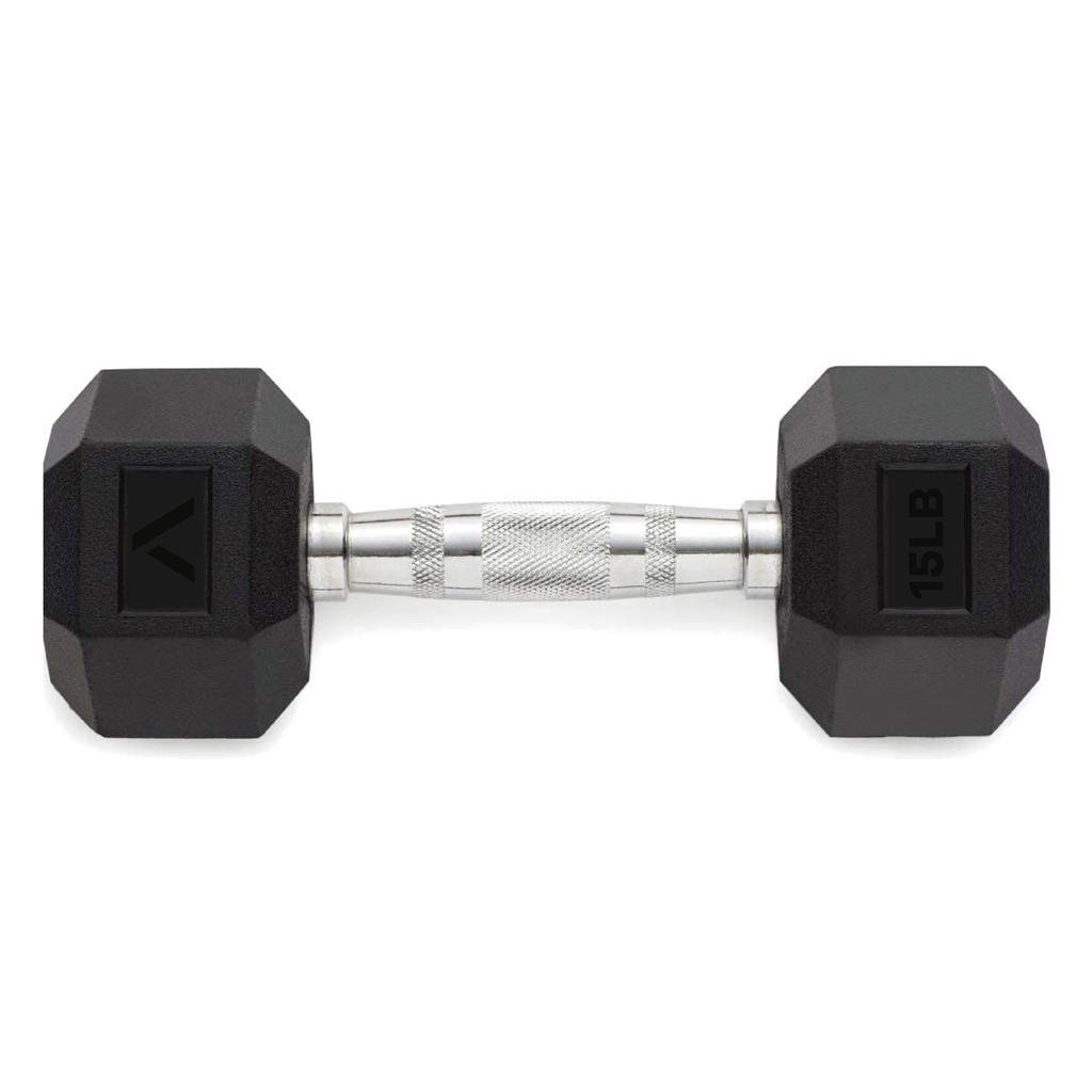 Mancuerna Hex Encauchetada 15 Lb Bronzini Active