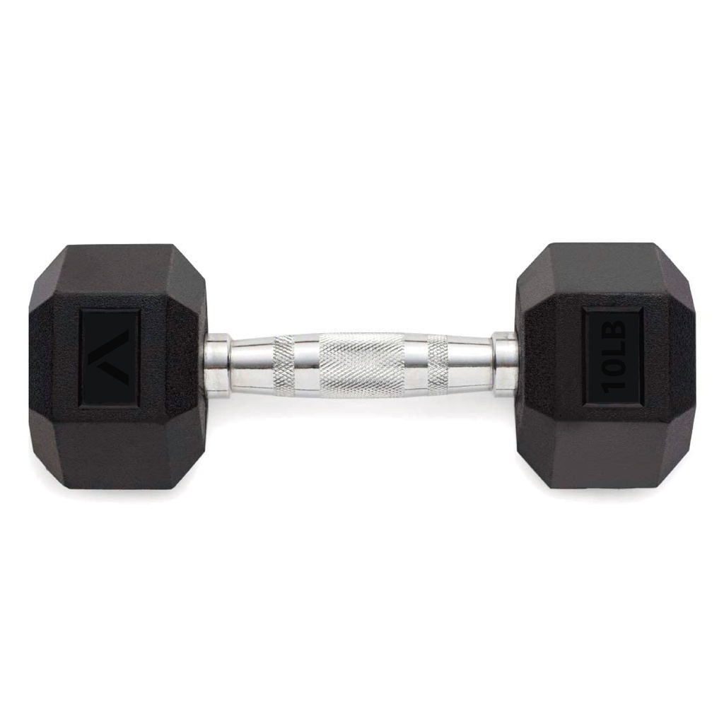 Mancuerna Hex Encauchetada 10 lb Bronzini Active