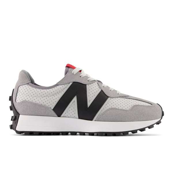[U327CG-D-10.5] Zapato Lifestyle New Balance 327 (GRIS/NEGRO, 10.5)
