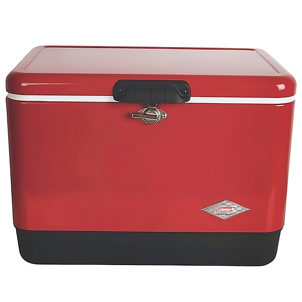Nevera Portátil Coleman Vintage 54 QT con Cinturón de Acero