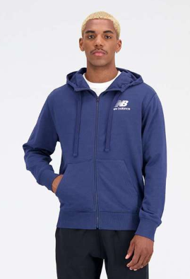 [MJ31536-NNY-L] Chaqueta New Balance Essentials Stacked Logo French Terry (AZUL OSCURO, L)
