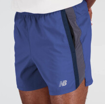 Short 5 pulgadas New Balance Accelerate Azul Marino/Gris (8 unidades)