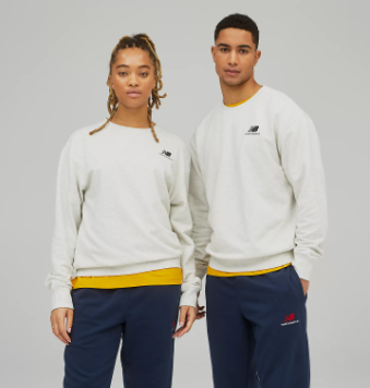 Sueter Unisex New Balance Uni-ssentials French Terry Blanco (8 unidades)