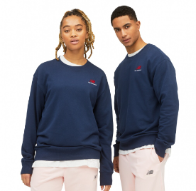 Sueter Unisex New Balance Uni-ssentials French Terry Azul Oscuro (8 unidades)