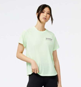 Camiseta manga corta Mujer New Balance Accelerate Pacer Menta (8 unidades)