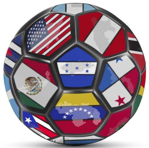 Balón de Fútbol Promocional Banderas America 2024 No.5