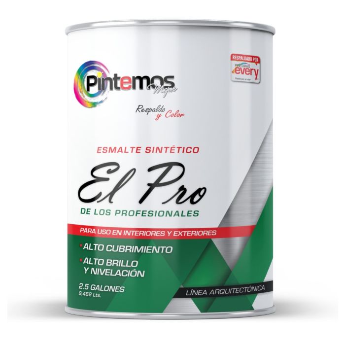 Pintura Esmalte alquídico Pintemos Pro 1 Galón