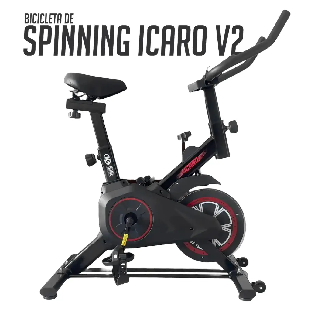 [66147] Bicicleta de Spinning K6 Icaro V2 (NEGRO/ROJO)