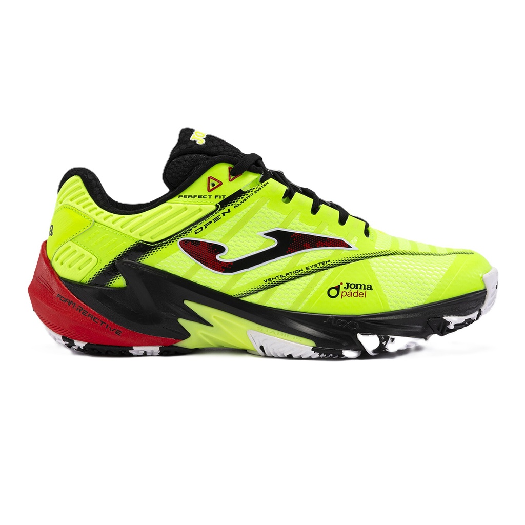 [TOPEW2411OM-41] Tenis Para Pádel Joma Zapatos De Hombre Open    (41, AMARILLO NEÓN)