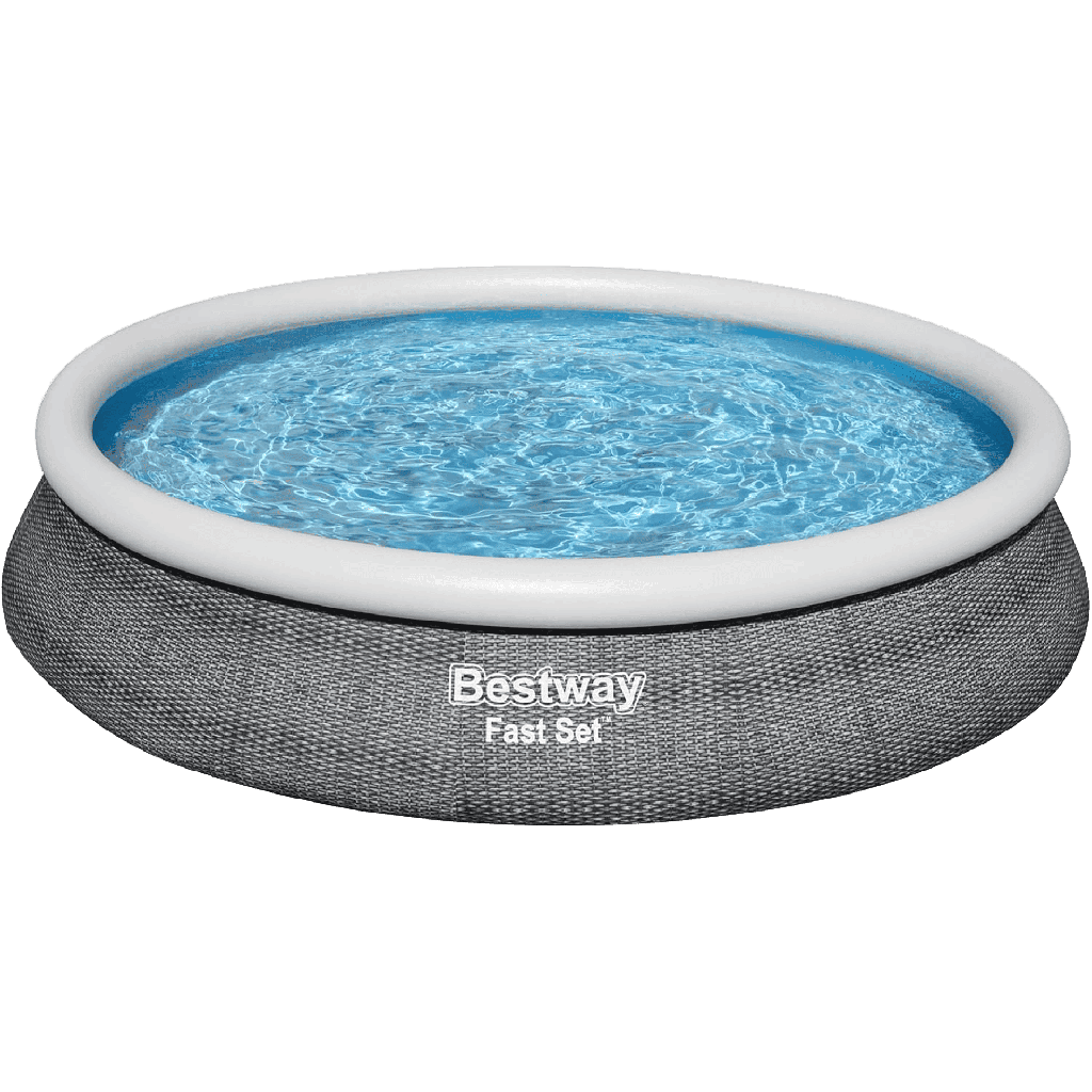Set de Piscina Inflable Redonda y Bomba de Filtrado Bestway Fast Set 4.57m x 84cm