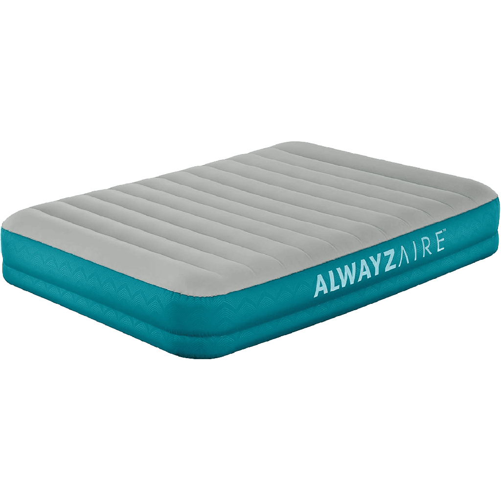 Colchón Inflable Queen con Bomba Recargable Bestway AlwayzAire Fortech 2.03 m x 1.52 m x 36 cm