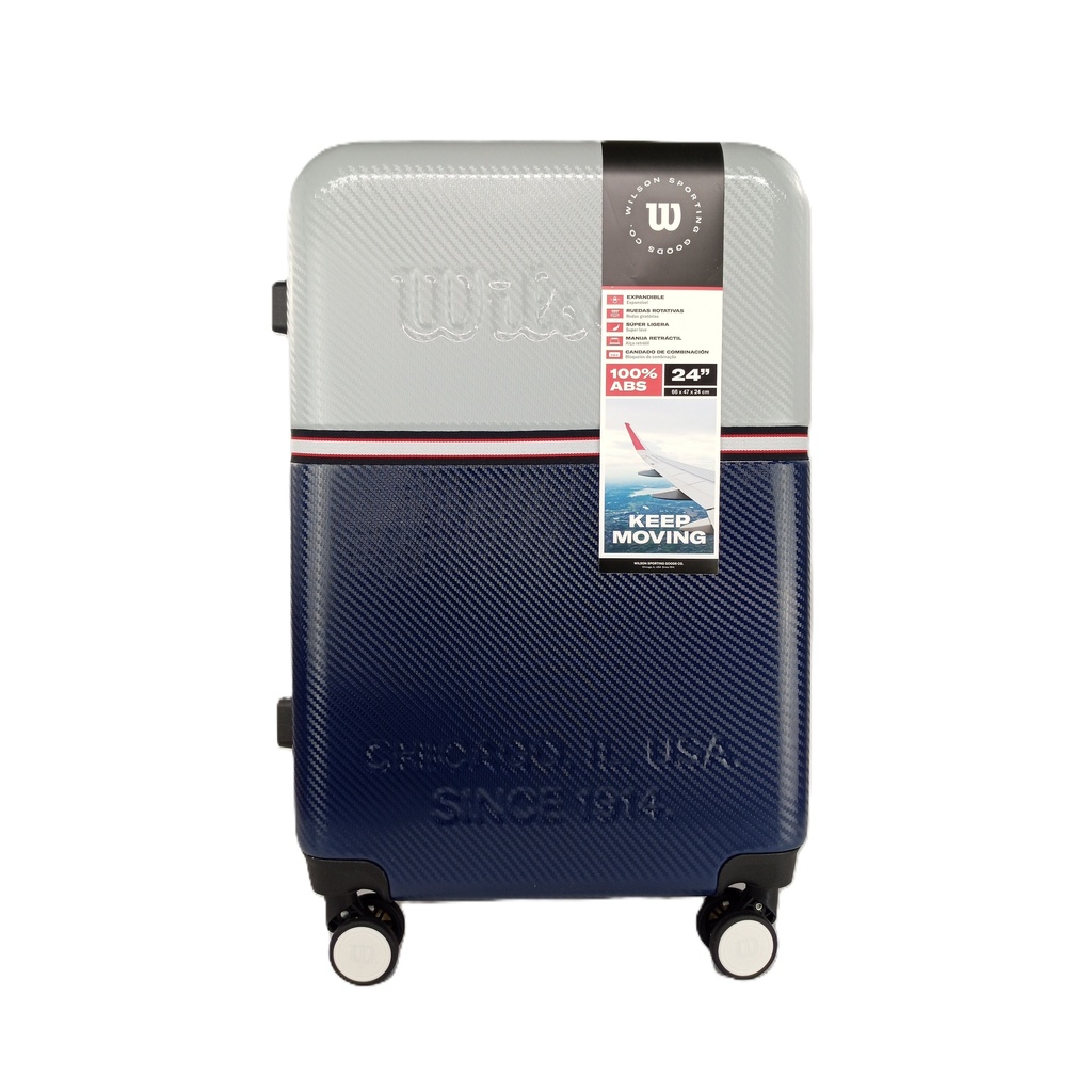 [65.1747A.3] Maleta de Viaje Wilson Aleppo 24" (AZUL MARINO)