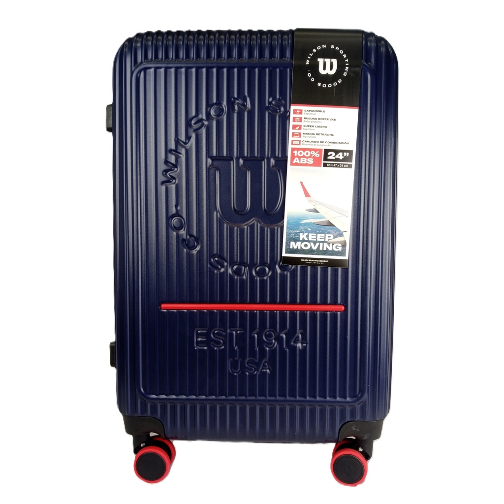 [65.1748A.3] Maleta de Viaje Wilson Santander 24" (AZUL MARINO)