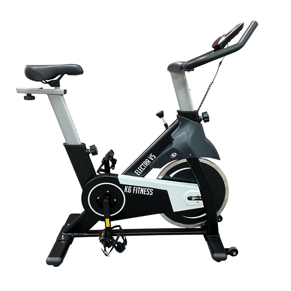 [66156] Bicicleta de Spinning K6 Electra V5 con Correa y Volante de 15 kg
