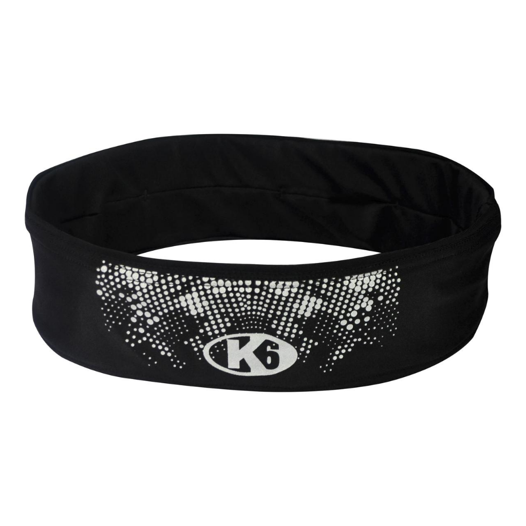 Cinturón elástico para correr k6 negro
