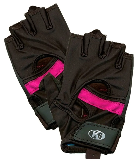 [67026] Guantes para pesas K6 Athenas para damas fucsia (L)