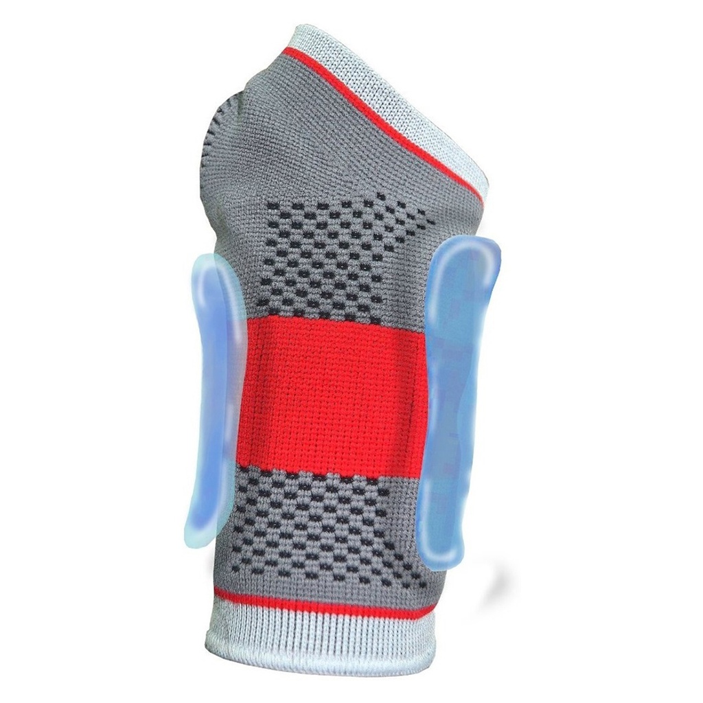 Muñequera K6 de Tela con Gel para Atletas