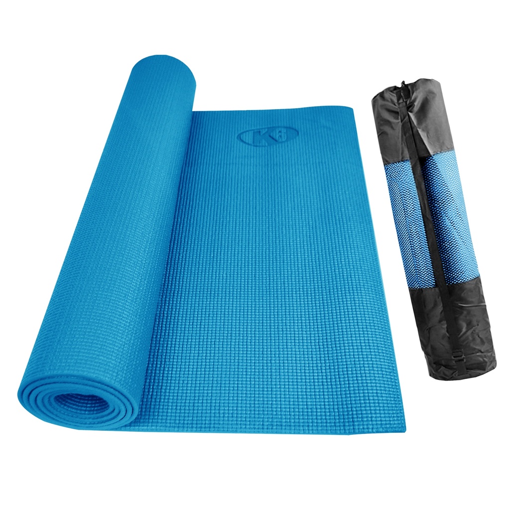 [67127] Mat de yoga K6 con bolso 5 mm (AZUL CLARO)