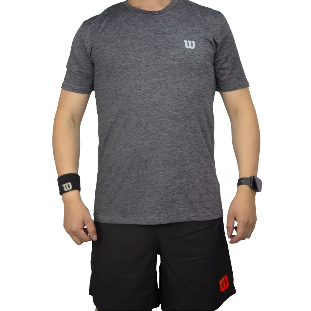 [71530] Camiseta Jaspeada Manga Corta Wilson 71523  (AZUL, L)