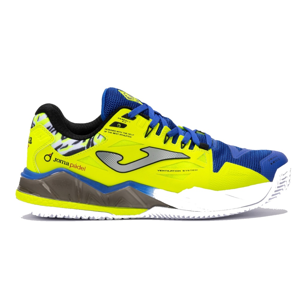 [TSPINS2509OM-40] Zapato de Padel Joma Spin (AMARILLO/AZUL, 40)