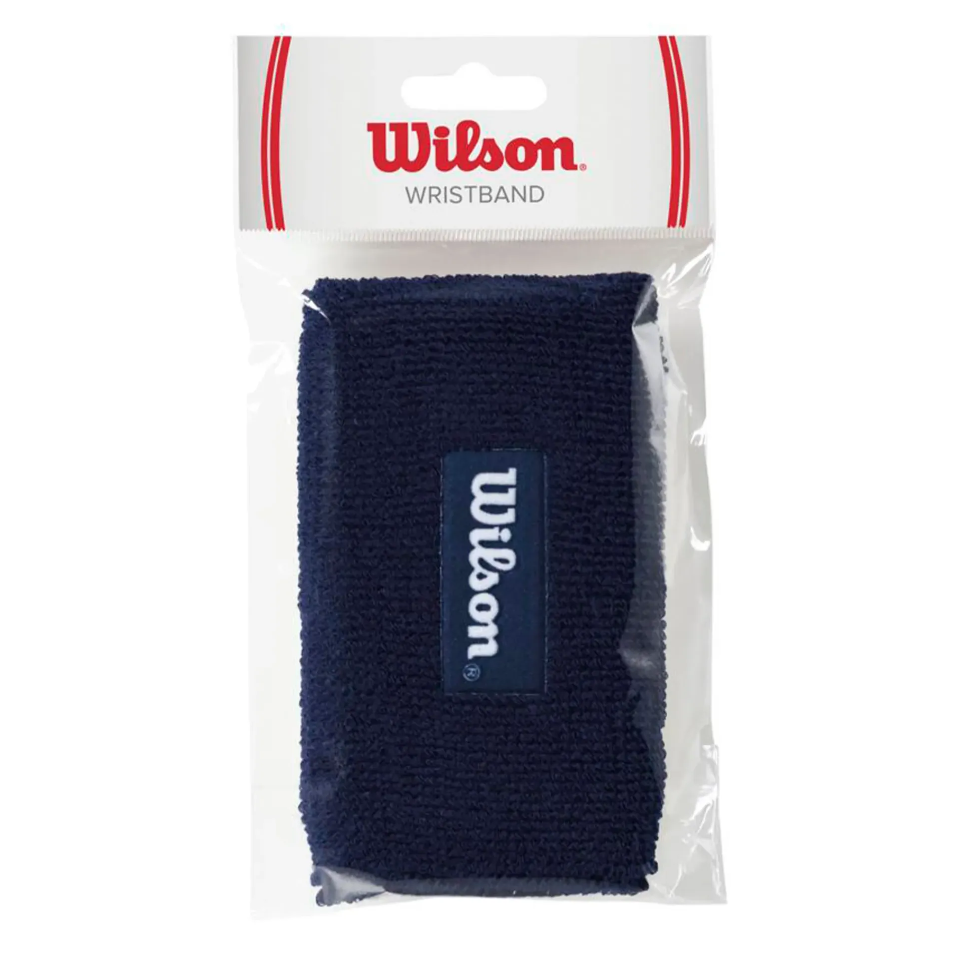 [WRA814703] Muñequera Doble Ancho Wilson (1 und) (AZUL MARINO)