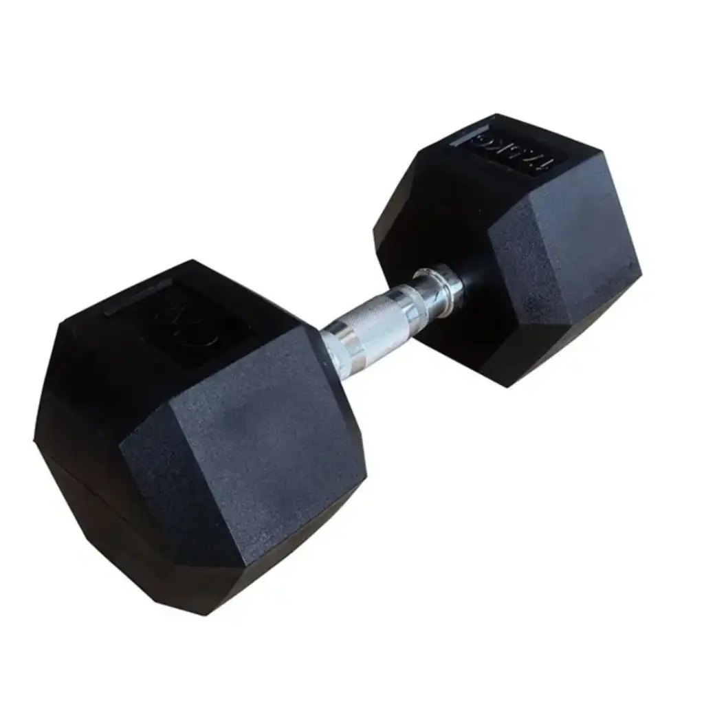 [66850] Mancuerna pesa K6 hexagonal encauchetada 17.5 kg