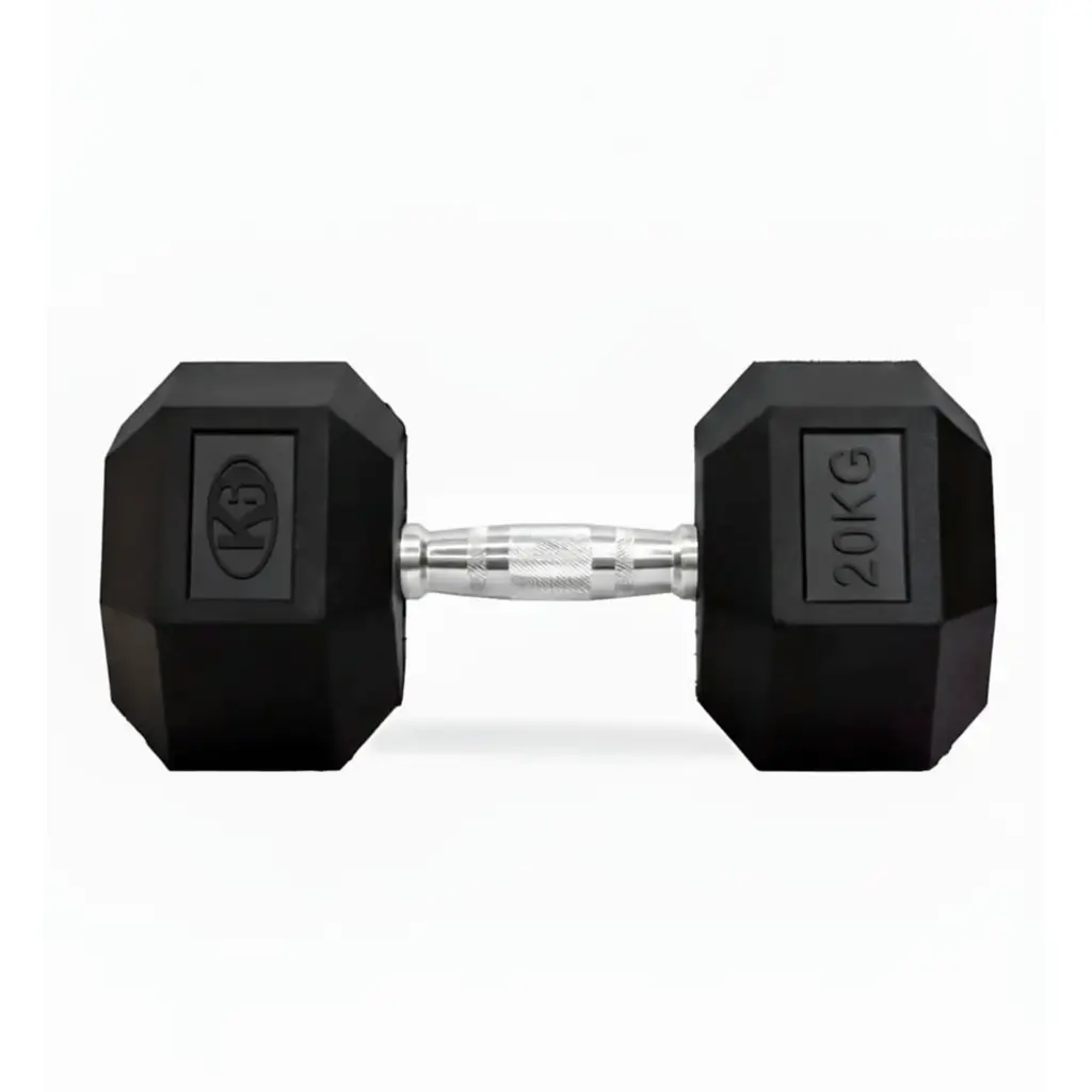 [66851] Mancuerna Pesa K6 Hexagonal Encauchetada 20kg