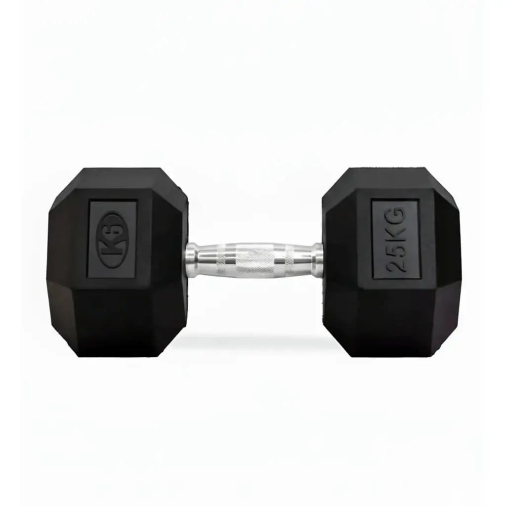 Mancuerna Pesa K6 Hexagonal Encauchetada 25kg 