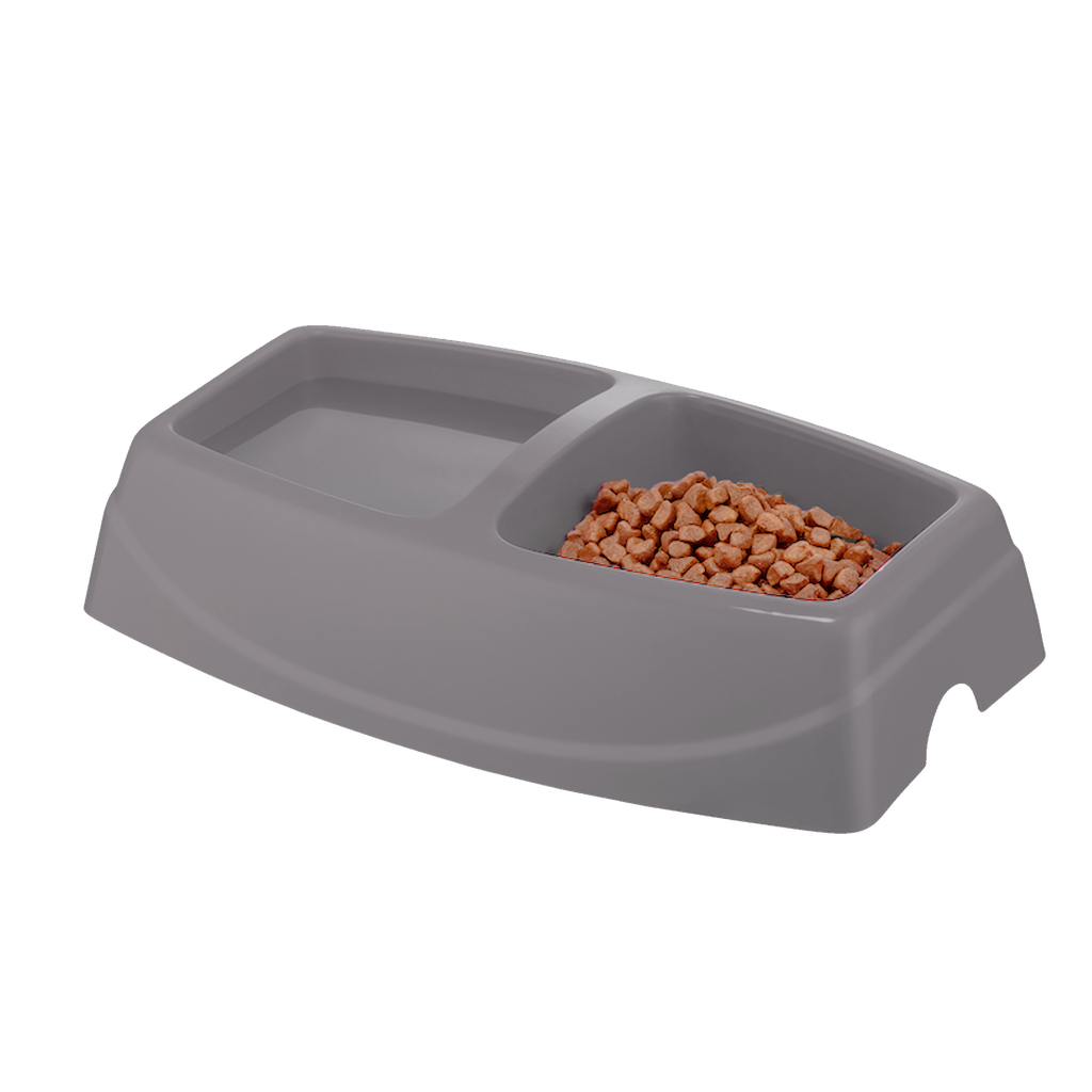 Plato Doble de Comida para Mascotas Brezza Pet Pequeño