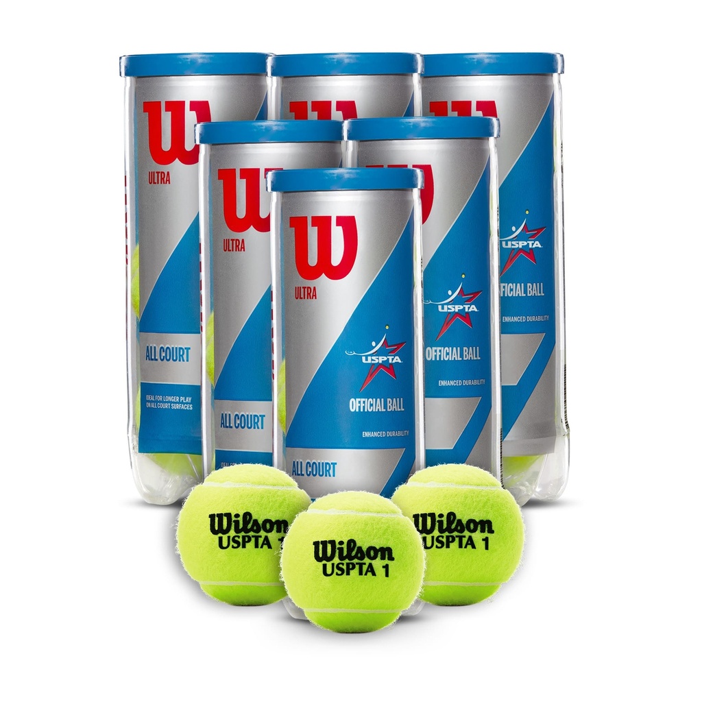 Combo Pelotas de Tenis Wilson Ultra All Court 3P X 6T 