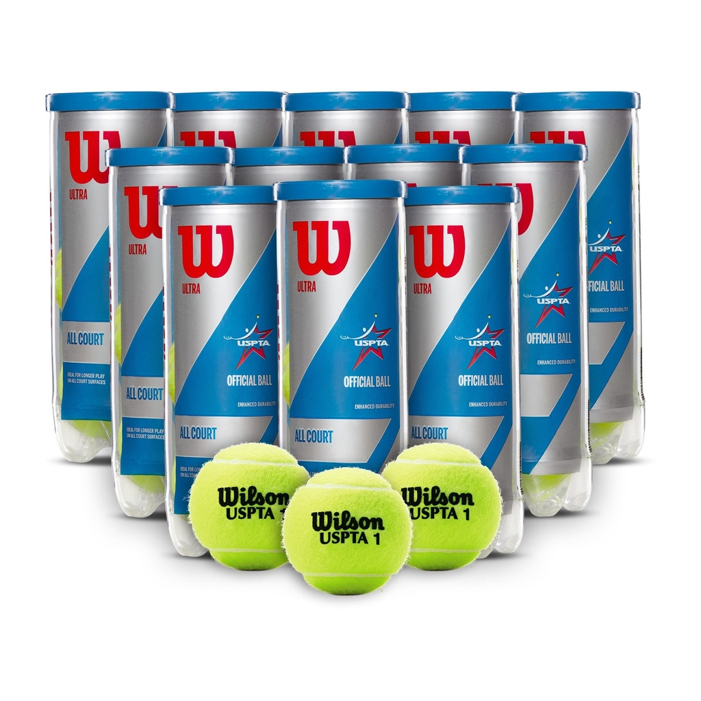 Combo Pelotas de Tenis Wilson Ultra All Court 3P X 12T 
